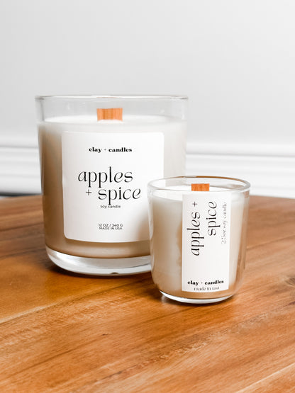 Apples + Spice | Scented Soy Candle | Limited Edition