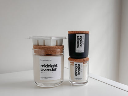 Midnight Lavender | Signature Soy Wax Candle with Lid