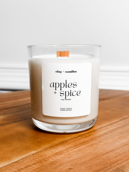 Apples + Spice | Scented Soy Candle | Limited Edition
